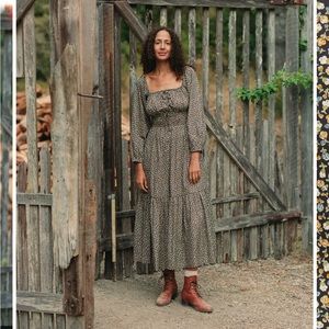 Christy Dawn Jennica dress size small in sold out navy ditsy